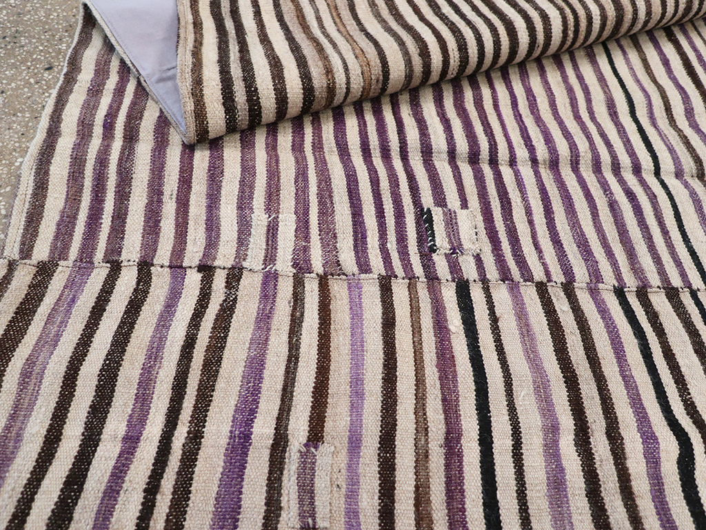 Vintage Persian Flatweave Kilim Accent Rug, No.28386 - Gss