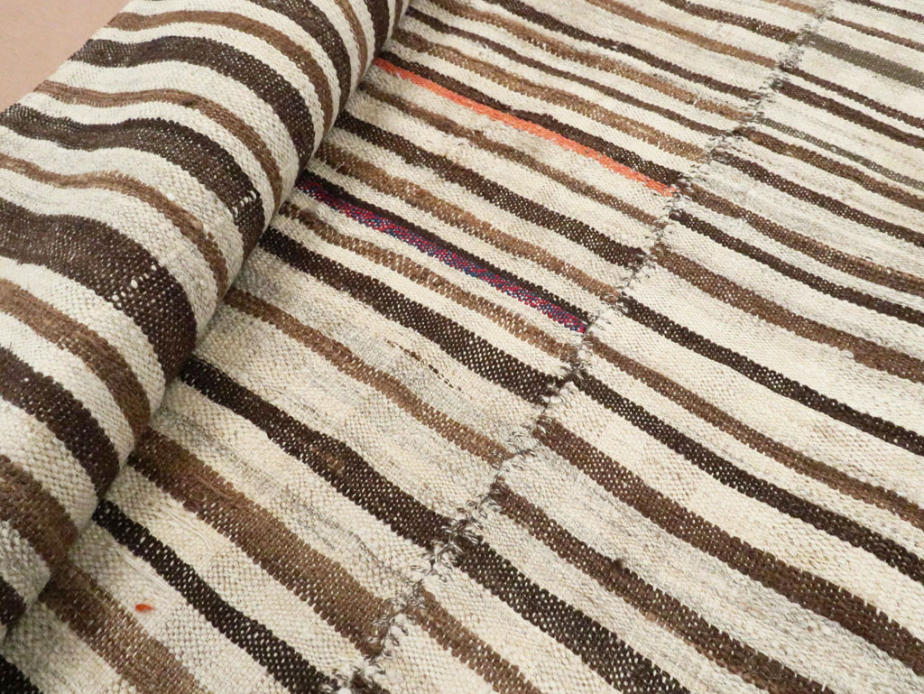 Vintage Persian Flatweave Kilim , No.28389 - Gss