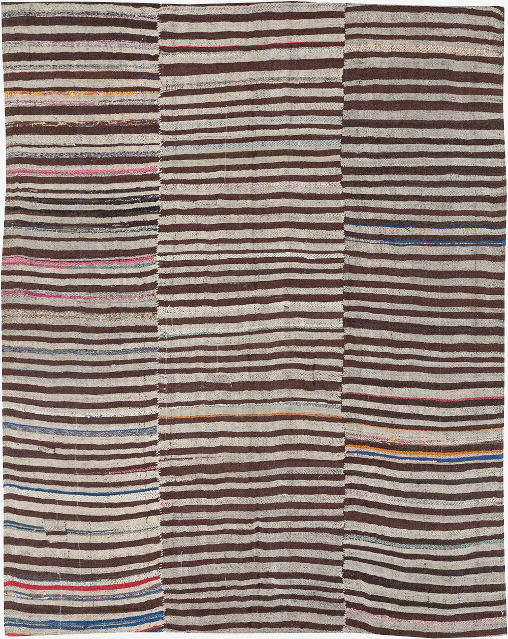 Vintage Persian Flatweave Kilim Accent Rug, No.28390 - Gss