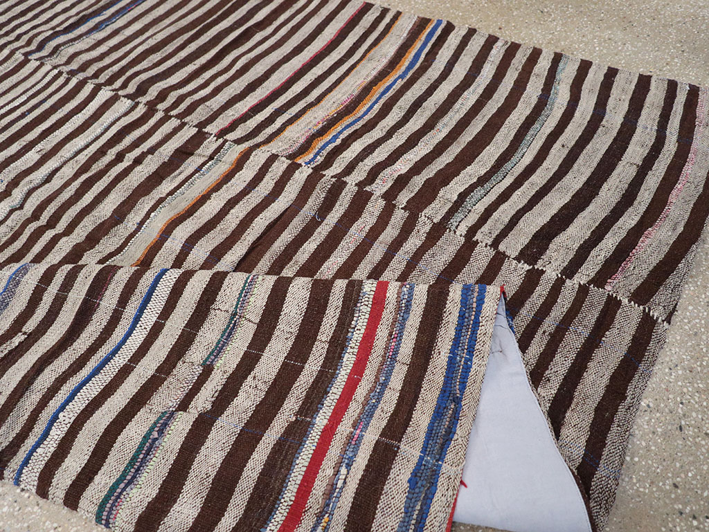 Vintage Persian Flatweave Kilim Accent Rug, No.28390 - Gss