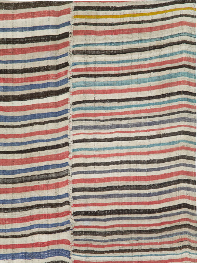 Vintage Persian Flatweave Kilim , No.28392 - Gss