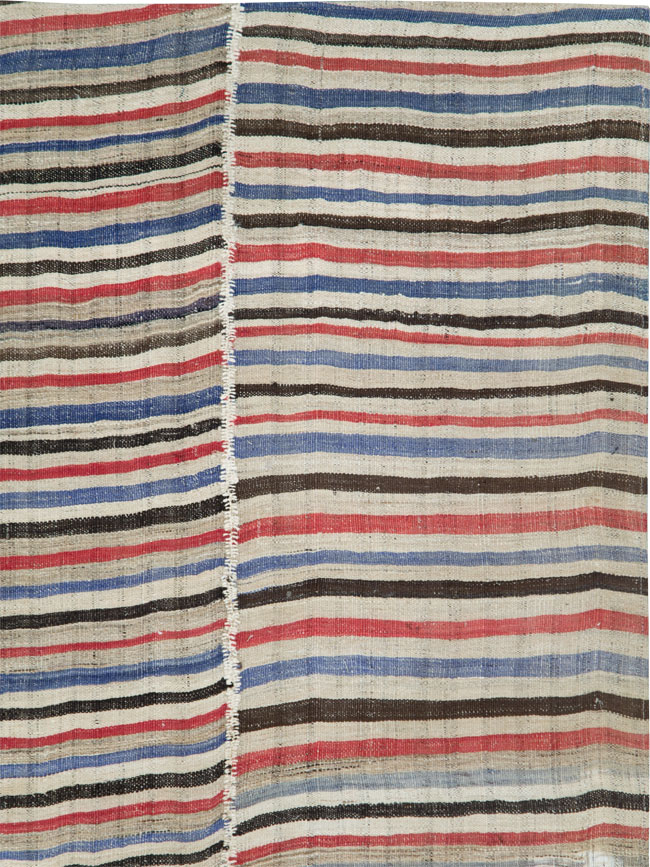 Vintage Persian Flatweave Kilim , No.28392 - Gss
