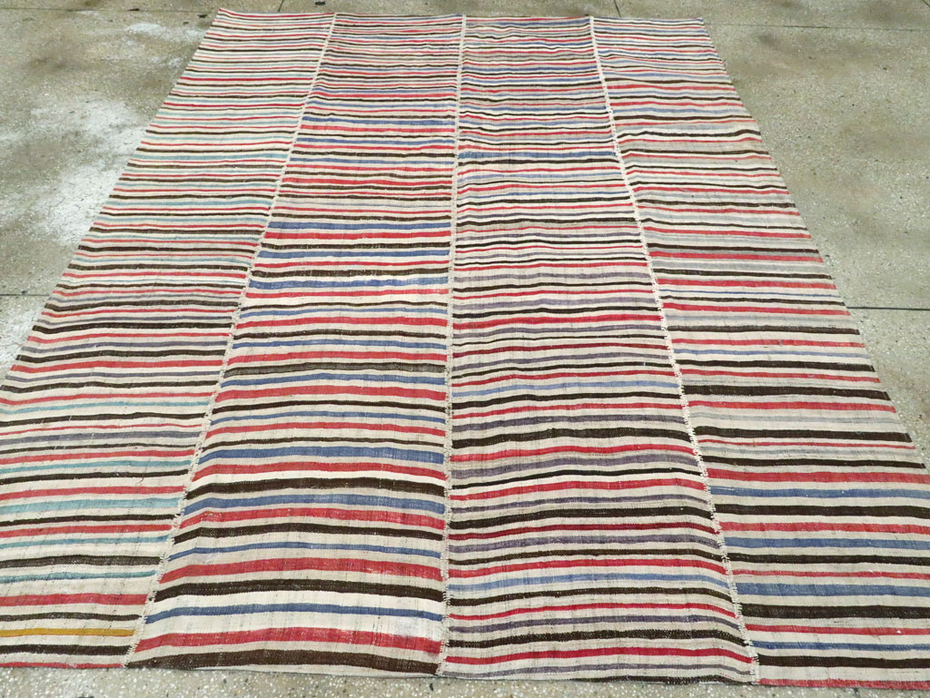 Vintage Persian Flatweave Kilim , No.28392 - Gss