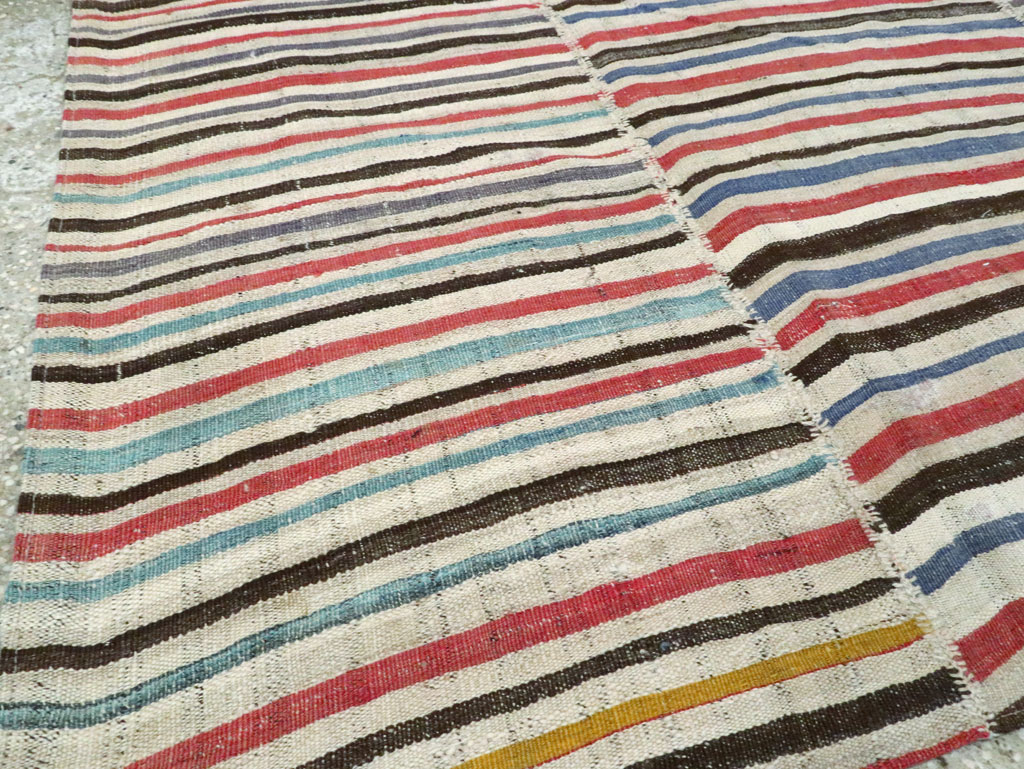 Vintage Persian Flatweave Kilim , No.28392 - Gss