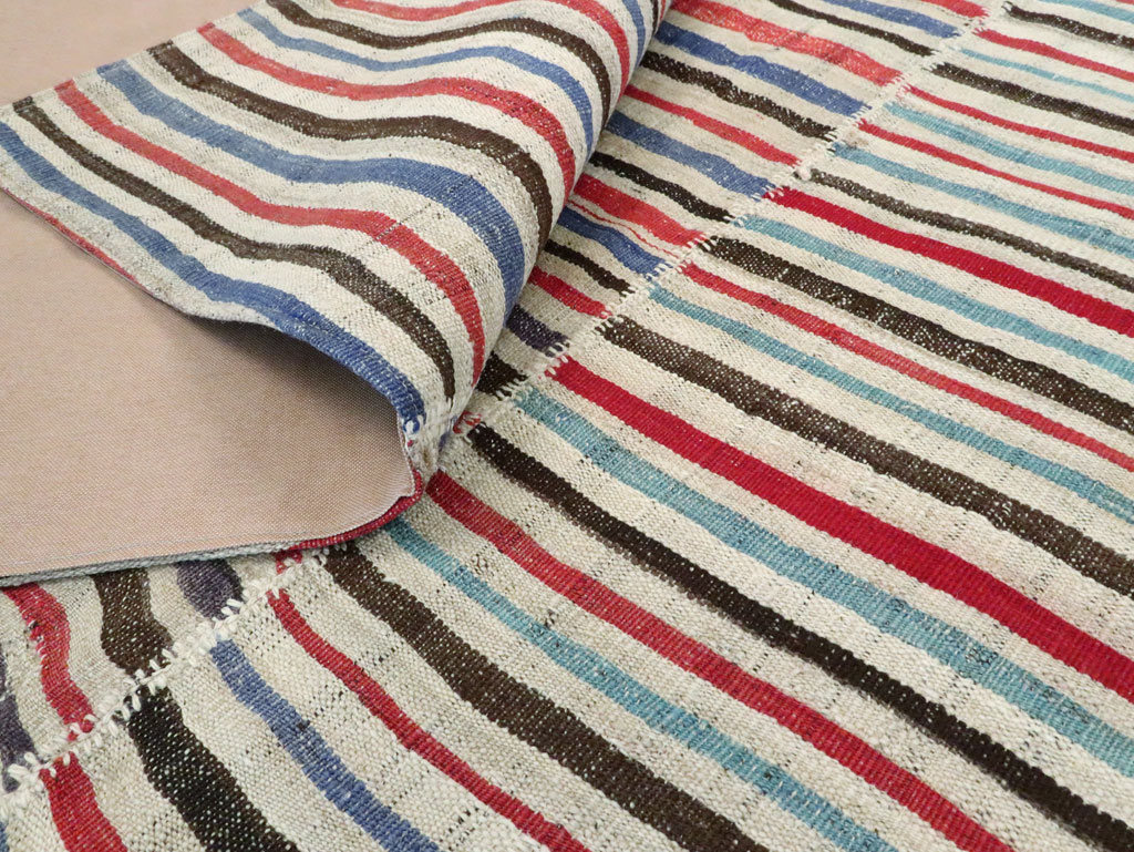 Vintage Persian Flatweave Kilim , No.28392 - Gss
