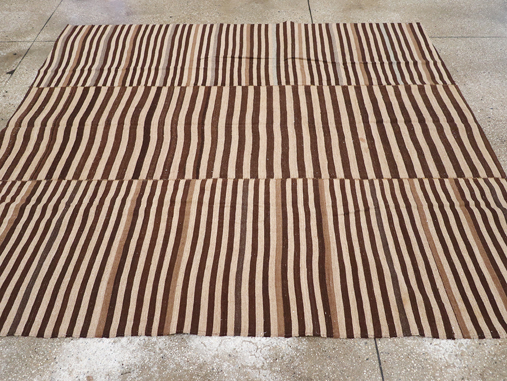 Vintage Persian Flatweave Kilim Accent Rug, No.28396 - Gss