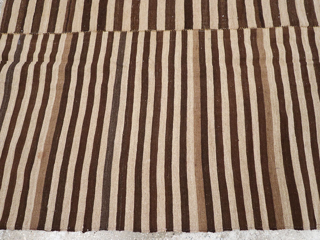 Vintage Persian Flatweave Kilim Accent Rug, No.28396 - Gss