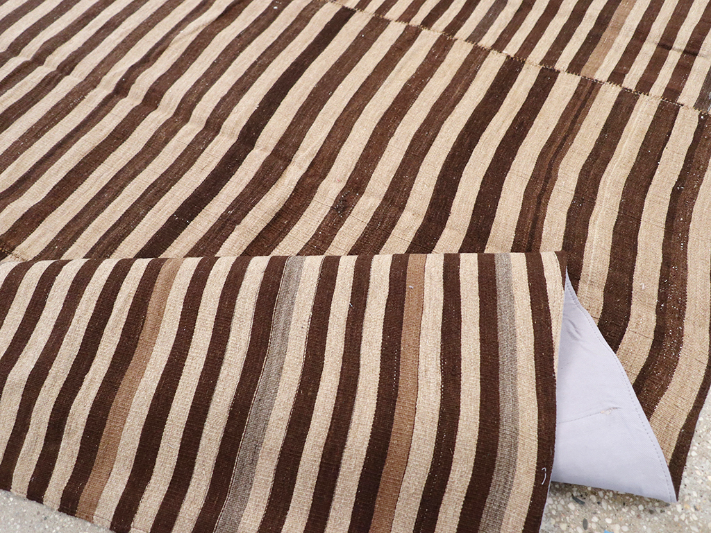 Vintage Persian Flatweave Kilim Accent Rug, No.28396 - Gss