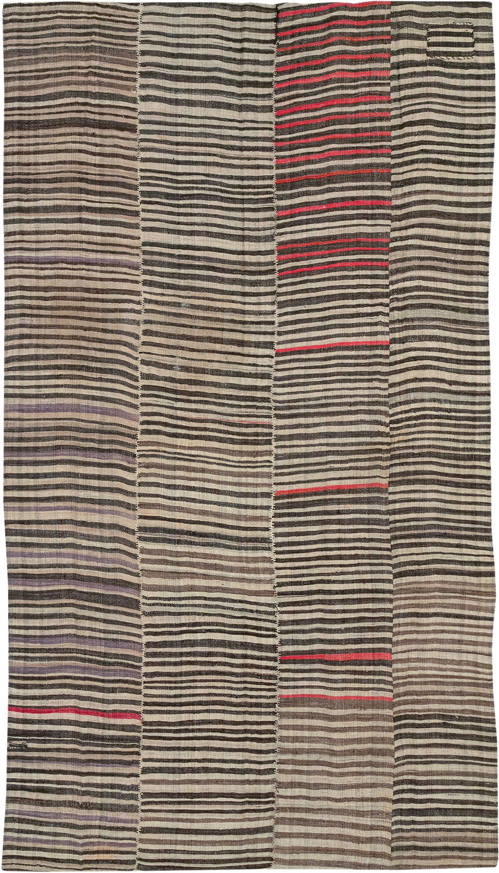 Vintage Persian Flatweave Kilim Accent Carpet, No.28399 - Gss