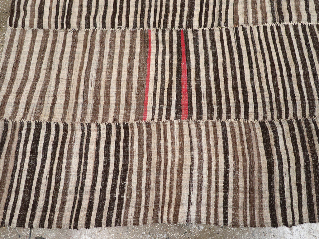 Vintage Persian Flatweave Kilim Accent Carpet, No.28399 - Gss