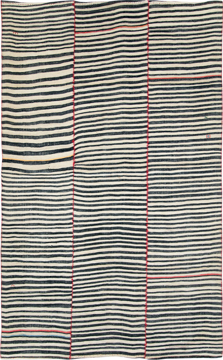 Vintage Persian Flatweave Kilim, No.28401 - Gss