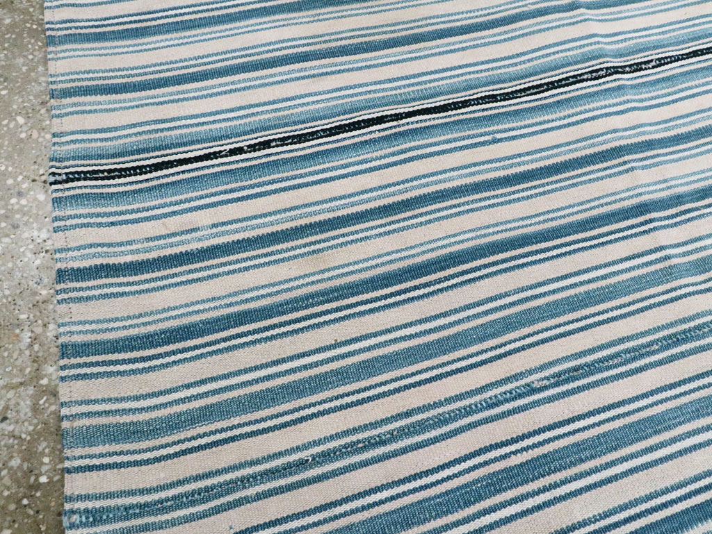 Vintage Persian Flatweave Kilim Square Accent Rug, No.28407 - Gss