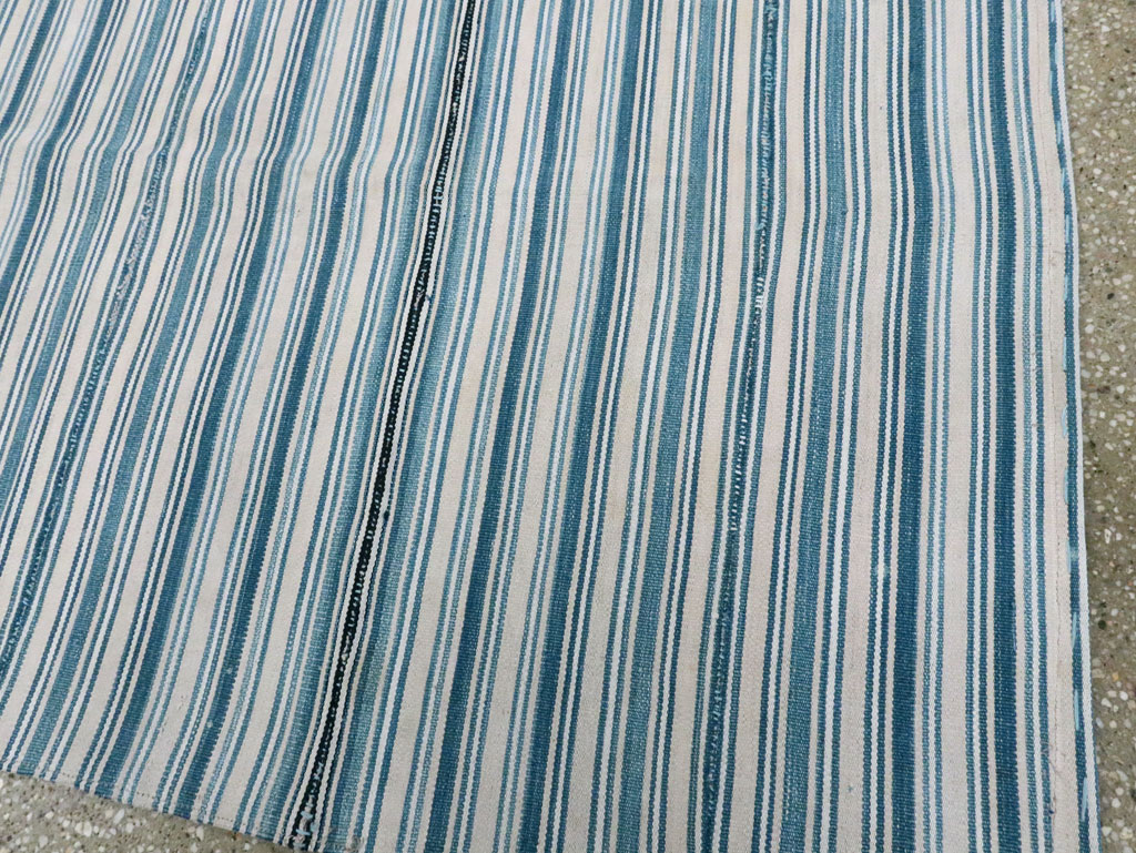 Vintage Persian Flatweave Kilim Square Accent Rug, No.28407 - Gss