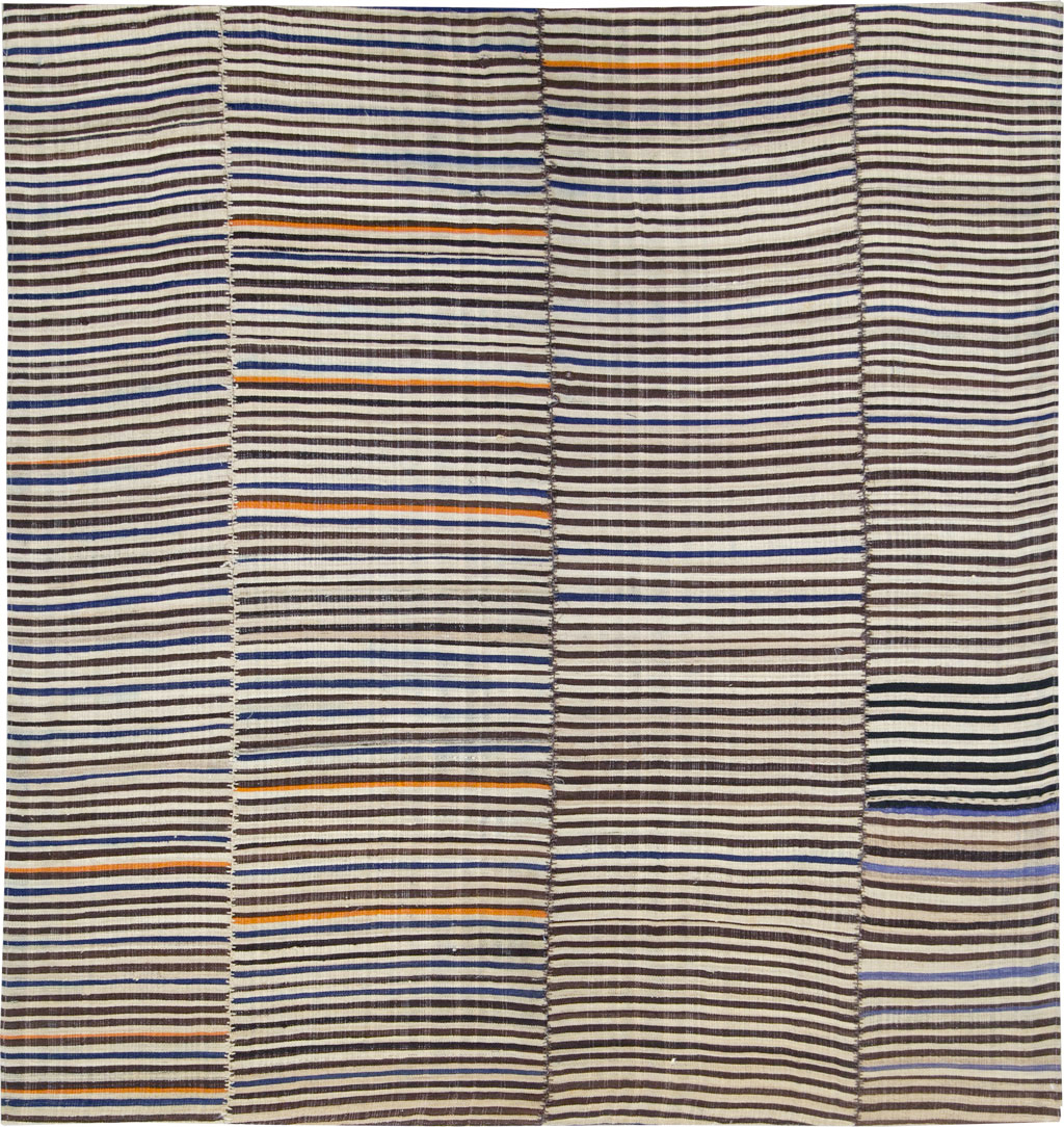 Vintage Persian Flatweave Kilim, No.28411 - Gss