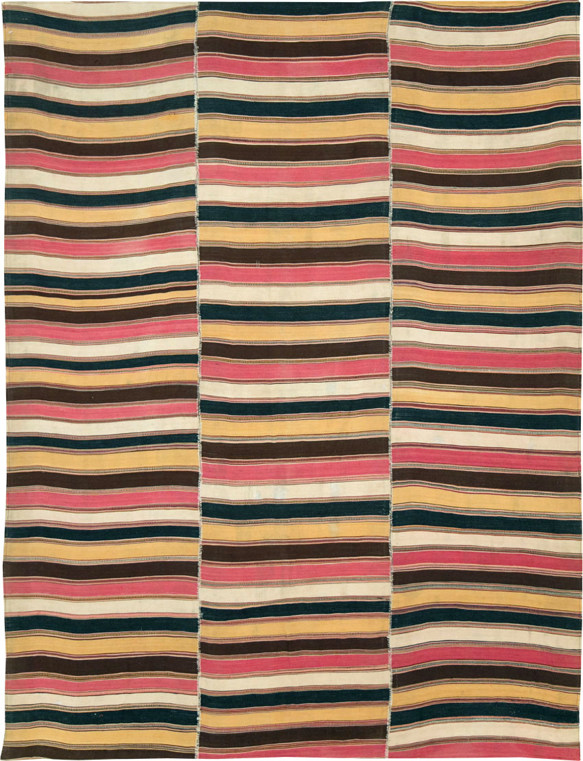 Vintage Persian Flatweave Kilim, No.28422 - Gss