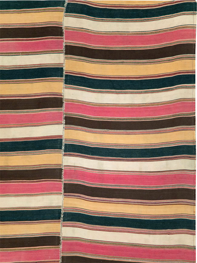 Vintage Persian Flatweave Kilim, No.28422 - Gss