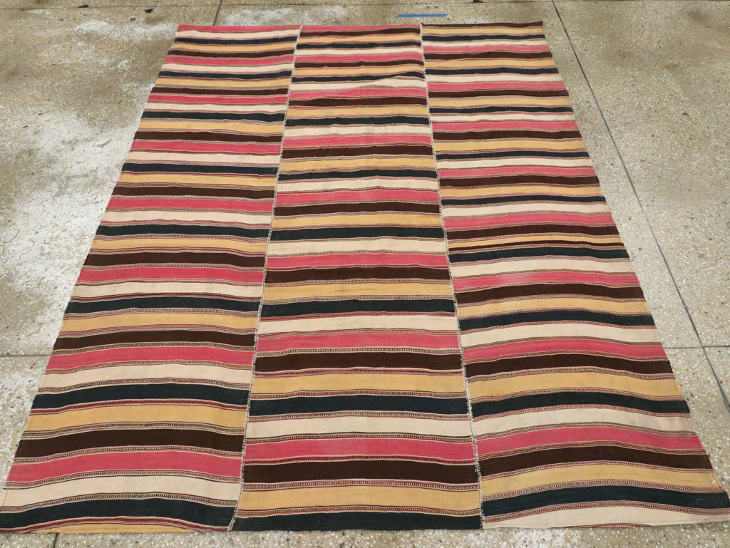 Vintage Persian Flatweave Kilim, No.28422 - Gss