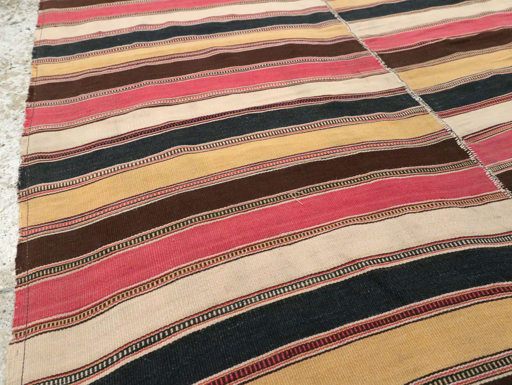 Vintage Persian Flatweave Kilim, No.28422 - Gss