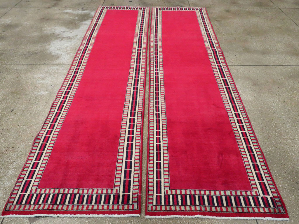 Vintage Persian Mashad Runner (Pair: 2 of 2), No.28425 - Gss