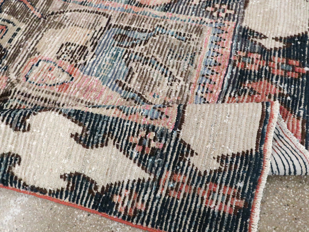 Vintage Persian Pictorial Gabbeh Accent Rug, No.28435 - Gss