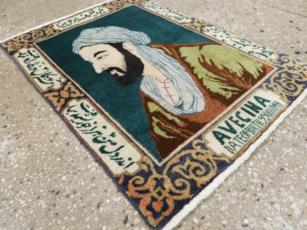 Vintage Persian Tabriz Pictorial Rug (Pair: 1 of 2), No.28442 - Gss