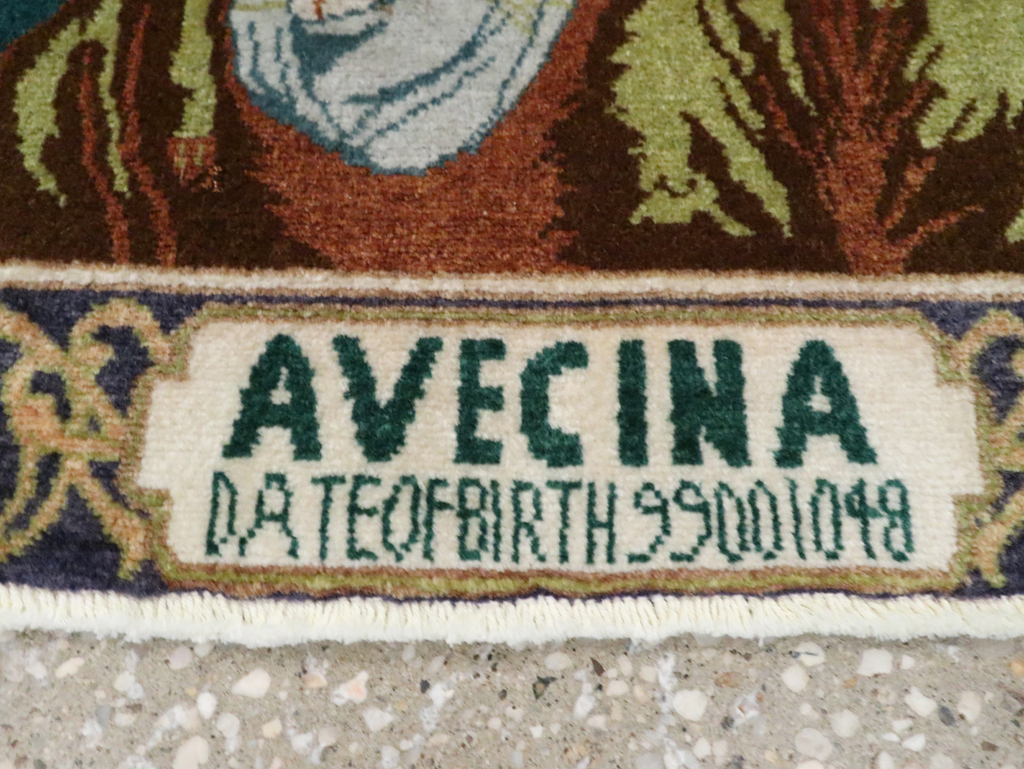 Vintage Persian Tabriz Pictorial Rug (Pair: 1 of 2), No.28442 - Gss