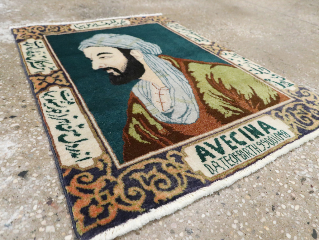 Vintage Persian Tabriz Pictorial Rug (Pair: 2 of 2), No.28443 - Gss