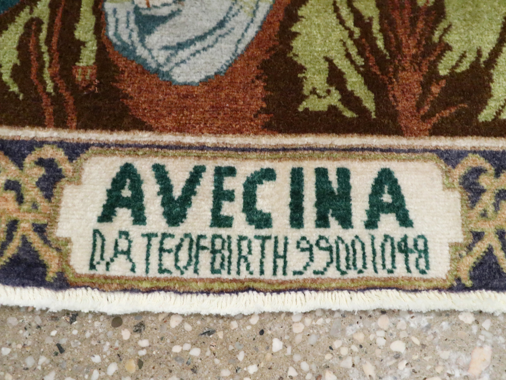 Vintage Persian Tabriz Pictorial Rug (Pair: 2 of 2), No.28443 - Gss