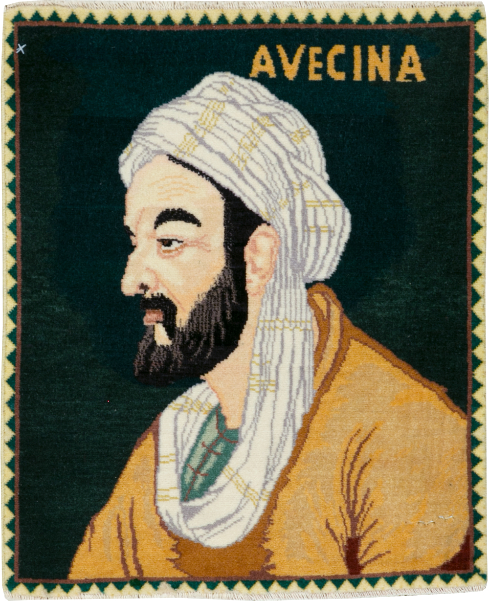 Vintage Persian Tabriz Pictorial Rug, No.28444 - Gss