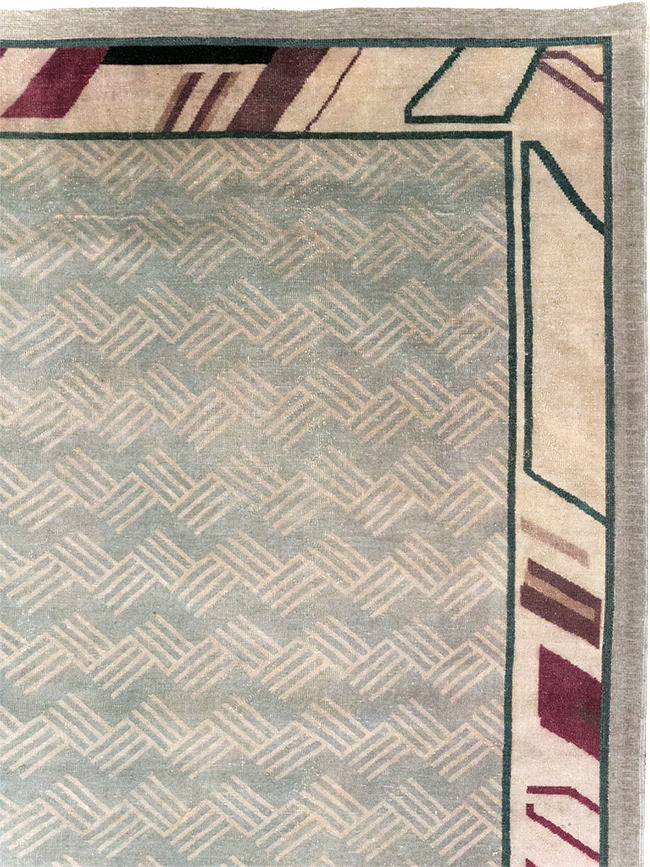 Antique Indian Art Deco Style Large Carpet, No.28449 - Gss