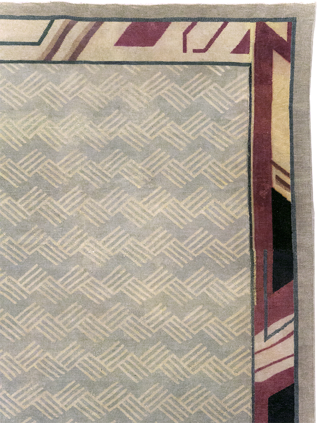 Antique Indian Art Deco Style Large Carpet, No.28449 - Gss