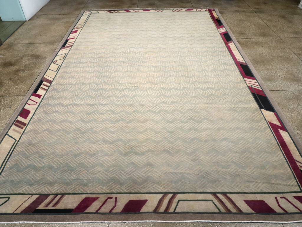 Antique Indian Art Deco Style Large Carpet, No.28449 - Gss
