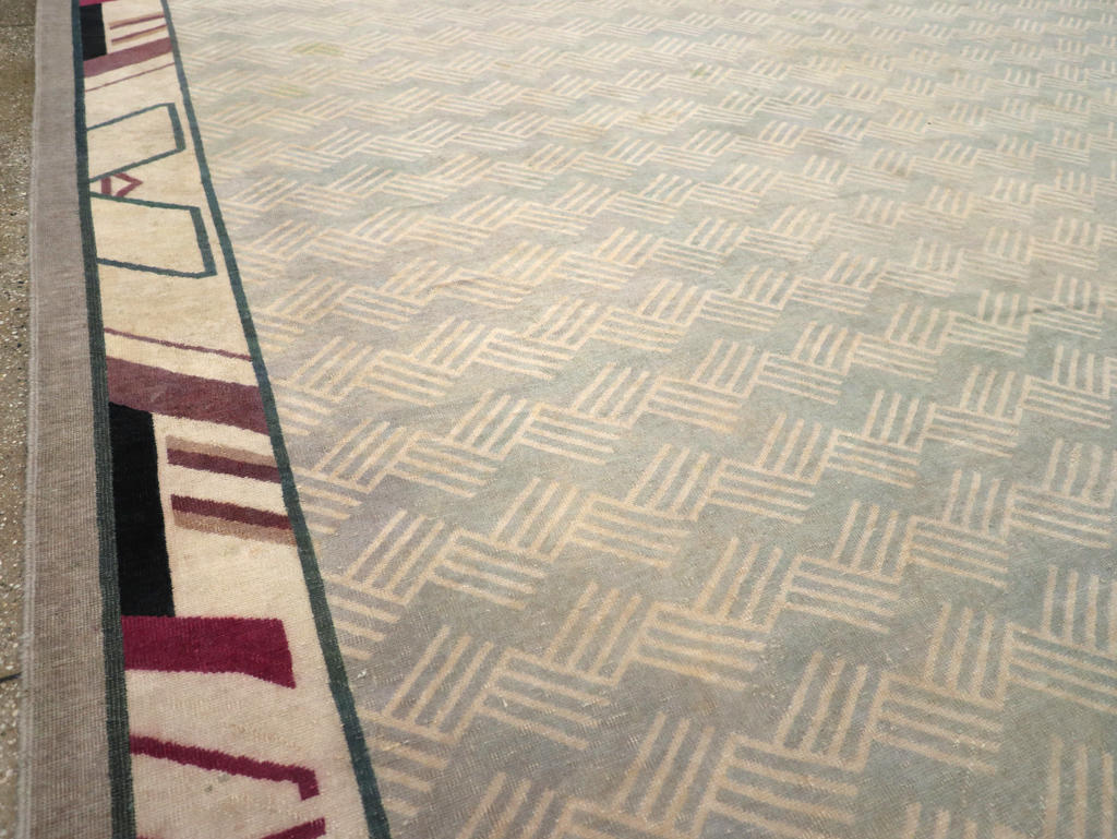 Antique Indian Art Deco Style Large Carpet, No.28449 - Gss