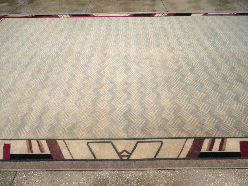 Antique Indian Art Deco Style Large Carpet, No.28449 - Gss