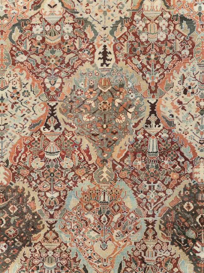 Antique Persian Bakhtiari Oversize Carpet, No.28452 - Gss