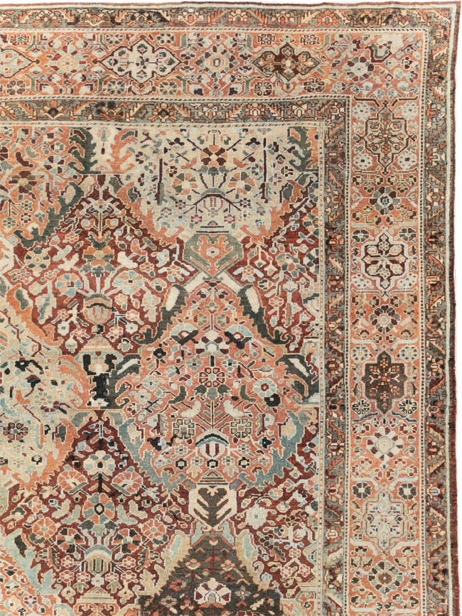 Antique Persian Bakhtiari Oversize Carpet, No.28452 - Gss