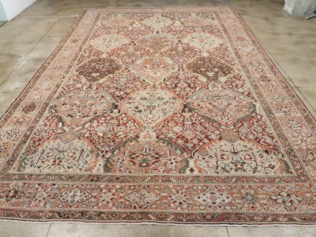 Antique Persian Bakhtiari Oversize Carpet, No.28452 - Gss