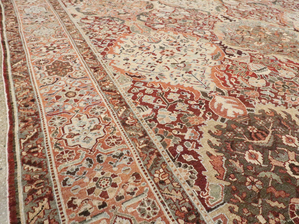 Antique Persian Bakhtiari Oversize Carpet, No.28452 - Gss