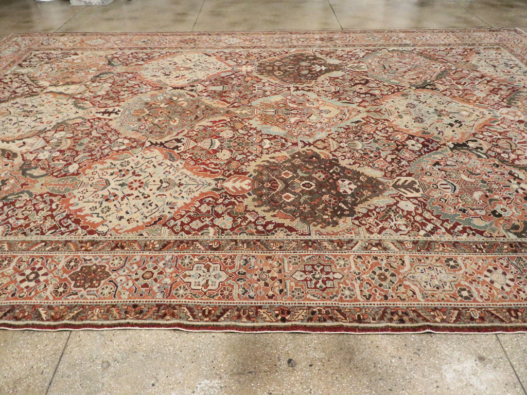 Antique Persian Bakhtiari Oversize Carpet, No.28452 - Gss