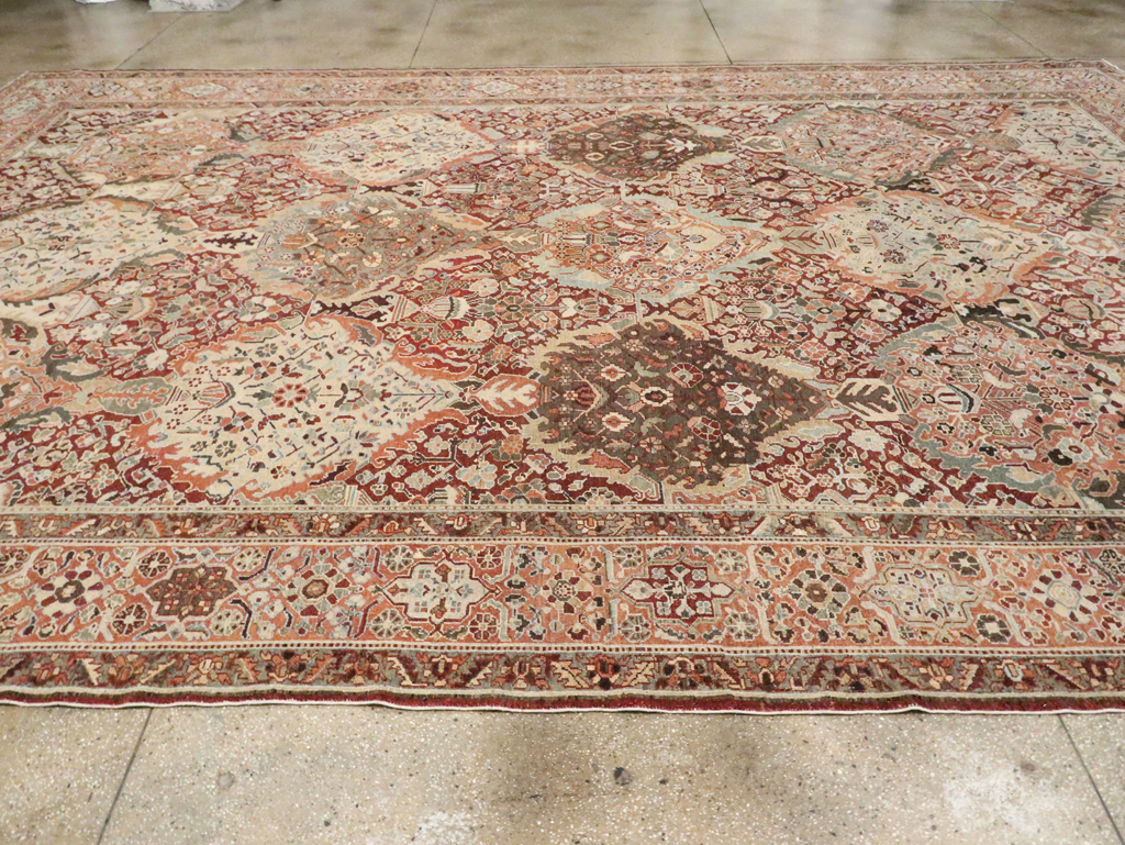 Antique Persian Bakhtiari Oversize Carpet, No.28452 - Gss