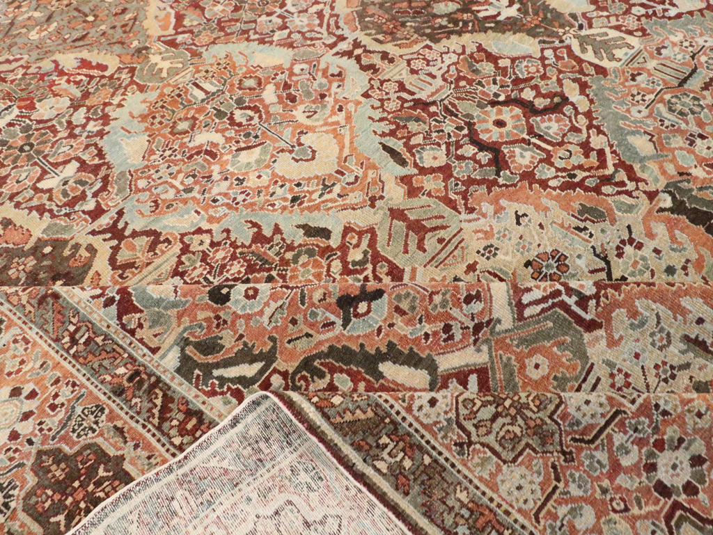 Antique Persian Bakhtiari Oversize Carpet, No.28452 - Gss