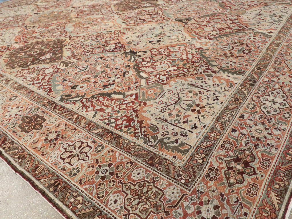 Antique Persian Bakhtiari Oversize Carpet, No.28452 - Gss