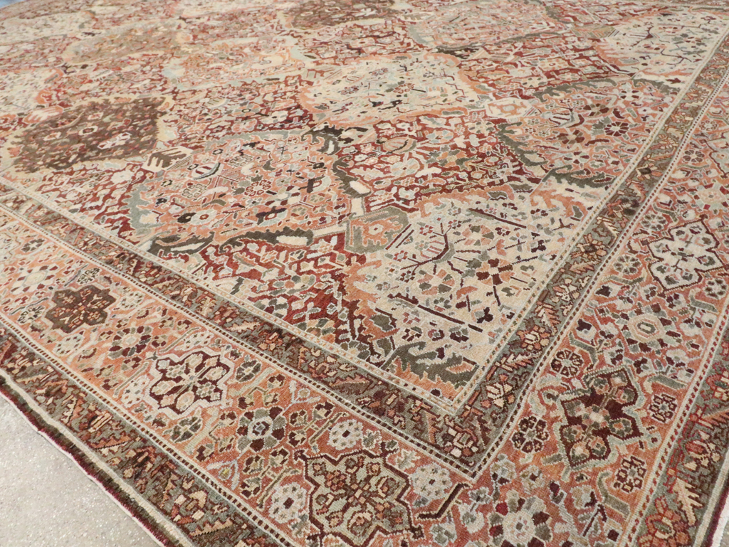 Antique Persian Bakhtiari Oversize Carpet, No.28452 - Gss