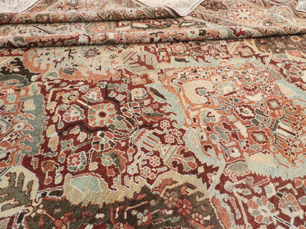 Antique Persian Bakhtiari Oversize Carpet, No.28452 - Gss
