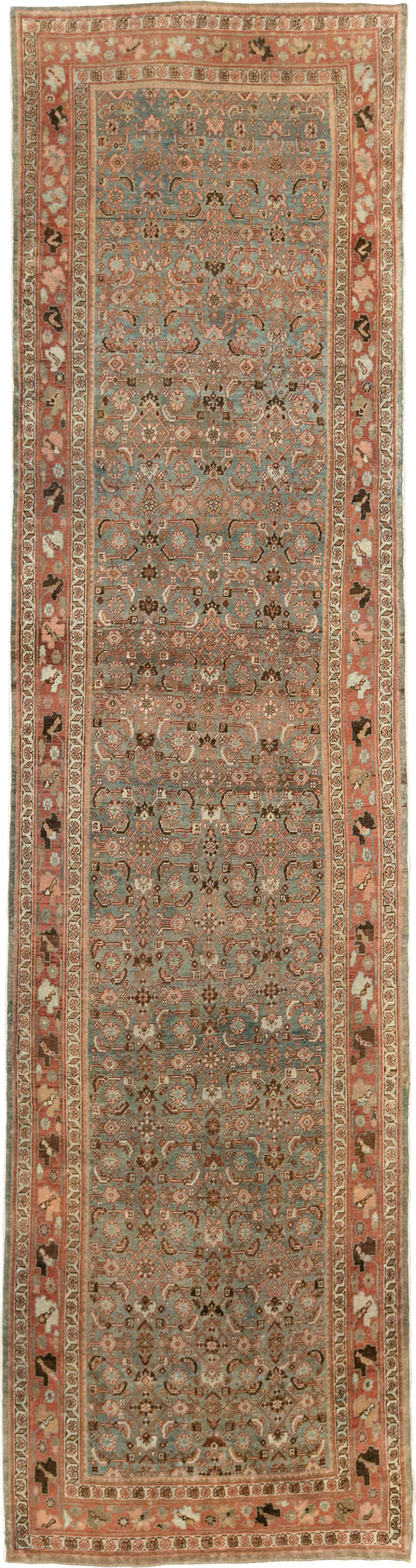 Antique Persian Bidjar Wide Gallery Runner, No.28455 - Gss