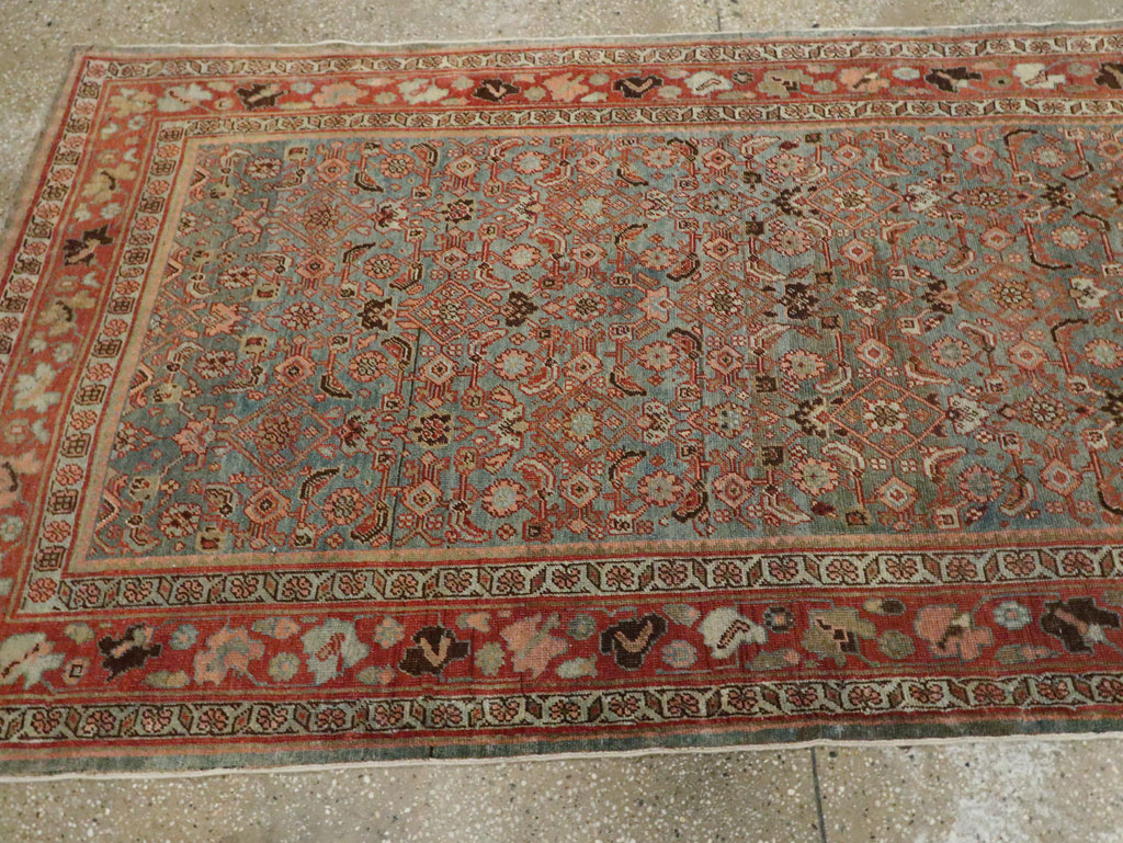 Antique Persian Bidjar Wide Gallery Runner, No.28455 - Gss