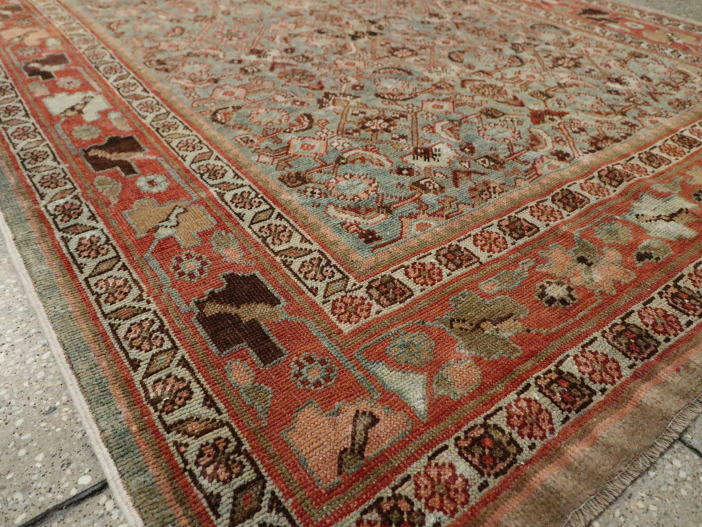Antique Persian Bidjar Wide Gallery Runner, No.28455 - Gss