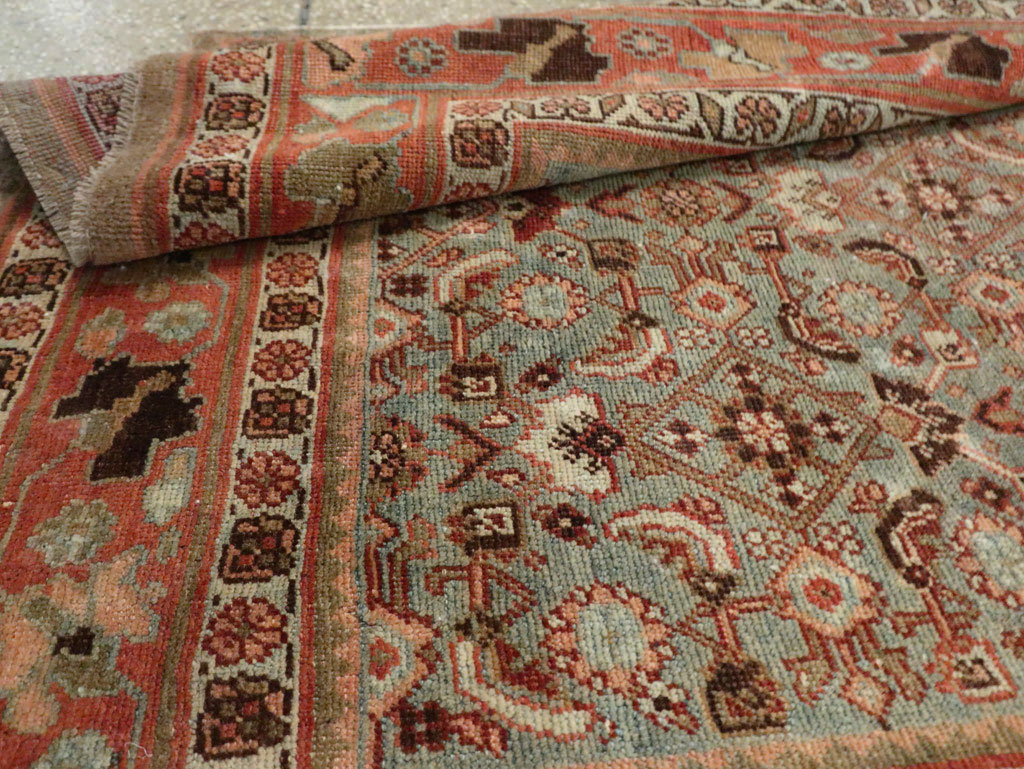 Antique Persian Bidjar Wide Gallery Runner, No.28455 - Gss