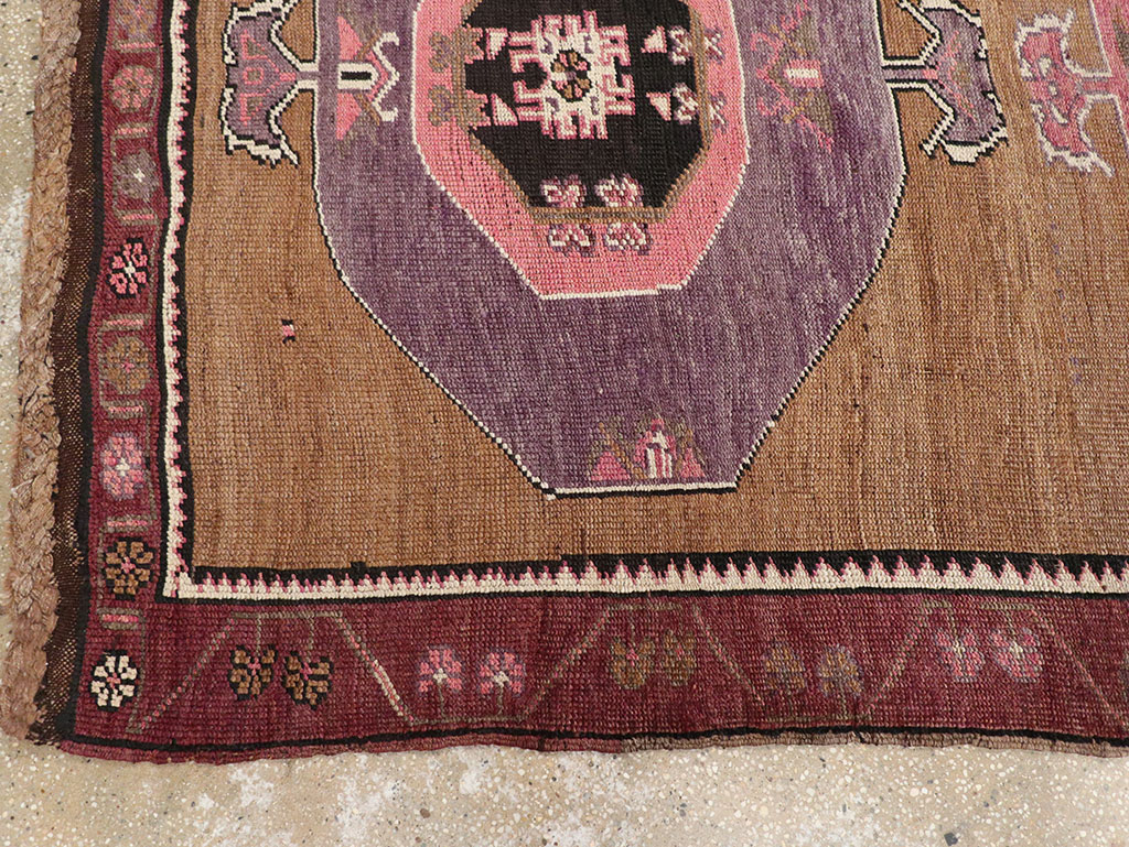 Vintage Turkish Anatolian Long Gallery Carpet, No.28458 - Gss