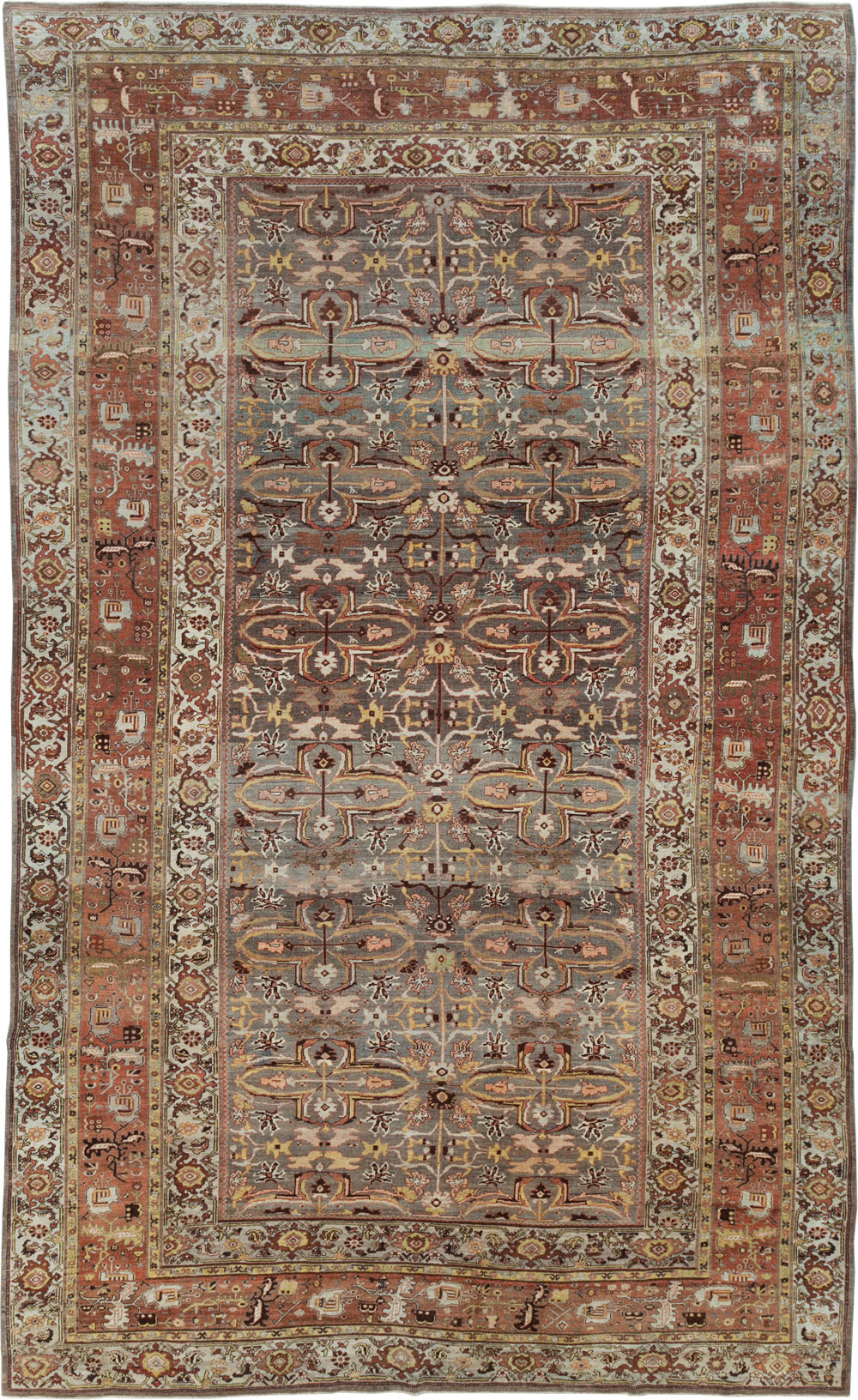 Antique Persian Bidjar Large Room Size Carpet, No.28462 - Gss
